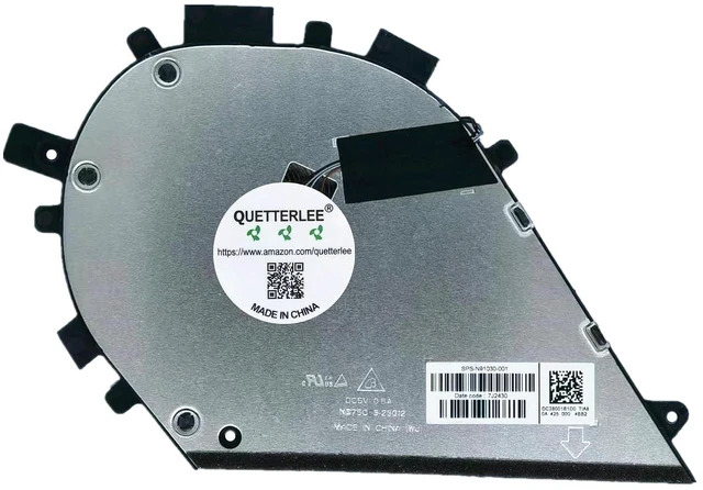 Main image of New CPU Cooling Fan for HP Envy 14-FA 14-FC 14T-FC 14Z-FA 14T-FC000 14Z-FA000 TPN-C172 TPN-C173 14-fa0000ci 14-fa0001na 14-fa0311nw 14-fa0077ng 14-fa0054nw Series N91030-001 ND75C0S-23G12 DC 5V Fan