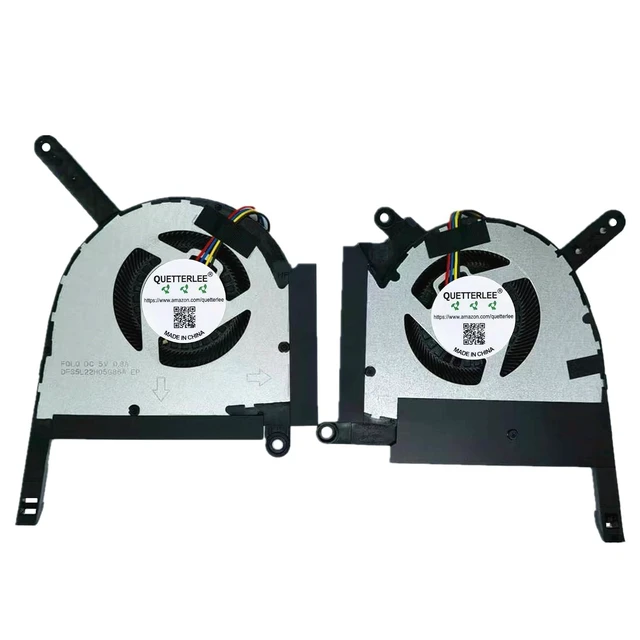 Alt view image 2 of 4 - New Laptop CPU + GPU Cooling Fan for ASUS TUF Pro RX7600S FA617 FA617XS FA617NS FA617NSR Series 13NR0EQ0M02011 13NR0EQ0M03011 FQLQ DFS5L22H05G86A FQLR DFS5L22H15G86A DC 5V Fan