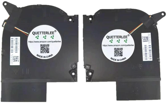 Alt view image 2 of 4 - New Laptop CPU + GPU Cooling Fan for HP OMEN 9 Plus 16-U 16-WF 16-XF TPN-C167 TPN-C168 Series EG75071S1-C300-S9A EG75071S1-C310-S9A N44737-001 DC 12V Fan