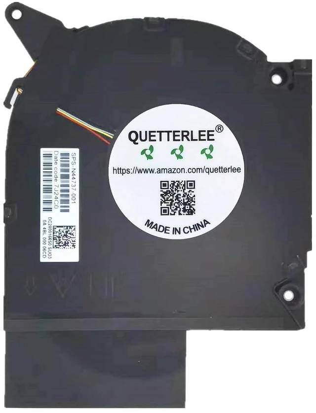 Alt view image 3 of 4 - New Laptop CPU + GPU Cooling Fan for HP OMEN 9 Plus 16-U 16-WF 16-XF TPN-C167 TPN-C168 Series EG75071S1-C300-S9A EG75071S1-C310-S9A N44737-001 DC 12V Fan