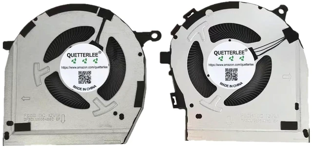 Main image of New Laptop CPU + GPU Cooling Fan for Lenovo Legion 5 16IRX9 83DG y7000p IRX9 2024 Series FSCG DFSCL12E06486C FSCH DFSCL12E16486C DC 12V Fan