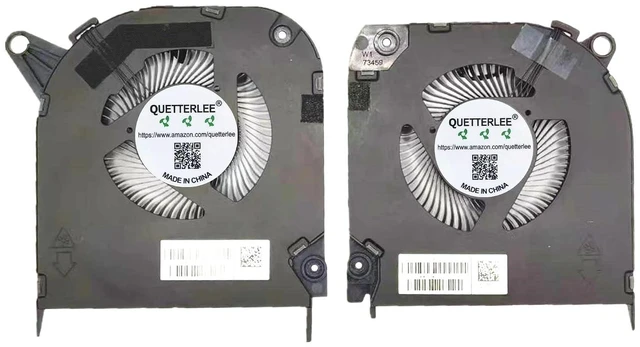 Alt view image 2 of 4 - New Laptop CPU + GPU Cooling Fan for HP OMEN 9 slim 16-U 16T-U 16-U0020NR TPN-C171 2023 with RTX 4060 4070 Graphics Series N43727-001 ND8CC17-22H13 ND8CC18-22H14 EG75071S1-C330/C320-S9A DC12V 0.5A Fan