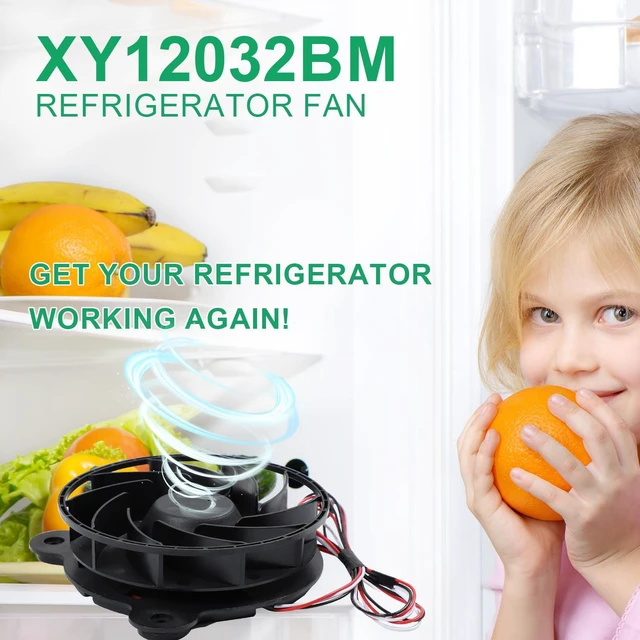 Alt view image 6 of 7 - XY12032BM Refrigerator Cooling Fan Fit for Galanz Upright Fridge Freezer