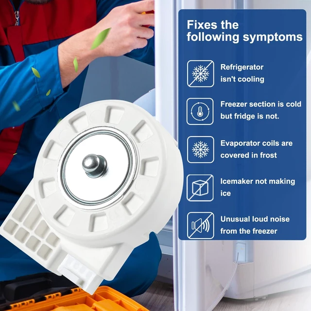 Alt view image 4 of 6 - DA31-00146E DREP5020LB Refrigerator Evaporator Fan Motor for Samsung