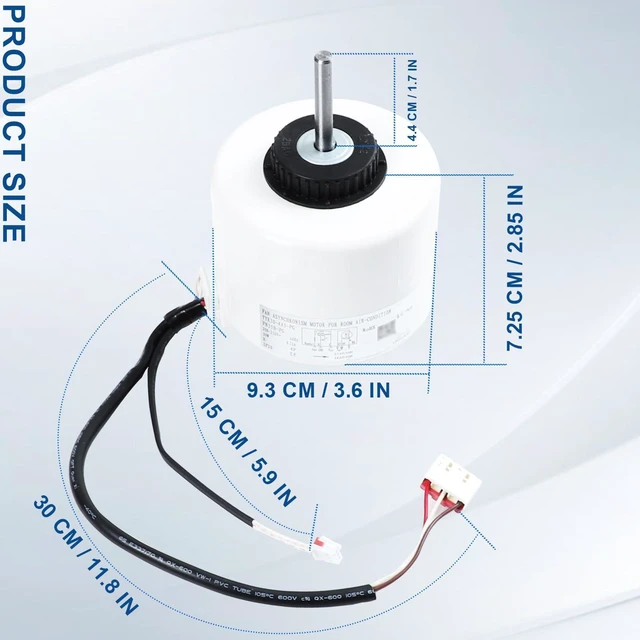 Alt view image 4 of 6 - FN35B-PG YYR30-4A5-PG Air Conditioner Indoor Motor for Gree, 208-230V