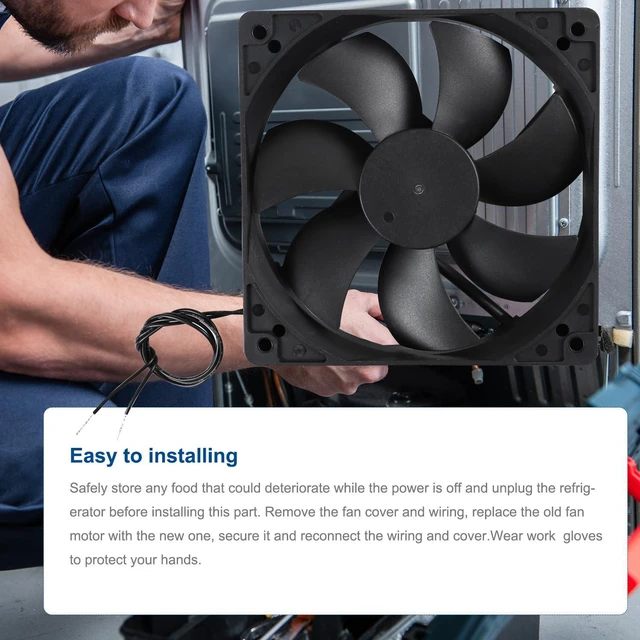 Alt view image 6 of 7 - XY12025B2H EC High Air Volume Boosting Cooling Fan, 110-240V~220-240V 2PCS