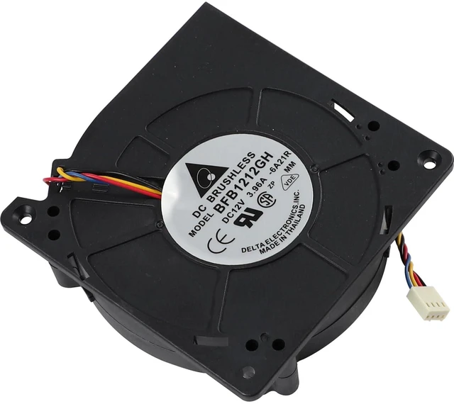 Alt view image 3 of 7 - BFB1212GH Cooling Fan 120x120x32mm 12V 3.96A 4-Wire BFB1212GE-6A21R