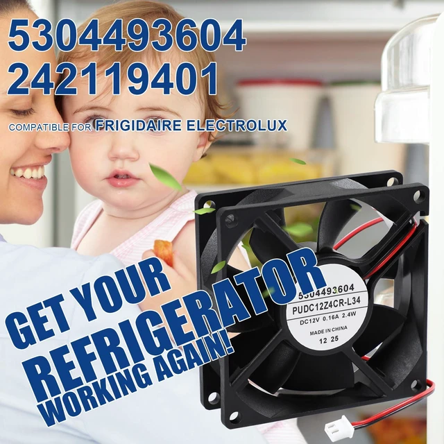 Alt view image 6 of 6 - 5304493604 242119401 Refrigerator Condenser Fan for Frigidaire Electrolux