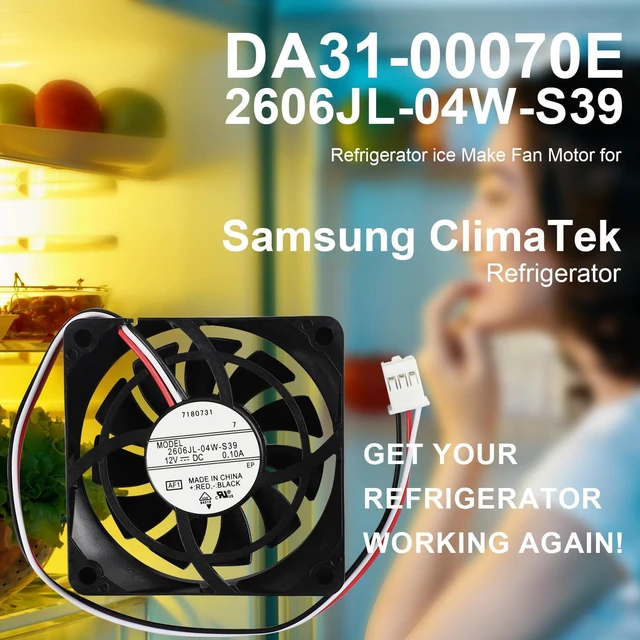 Alt view image 7 of 7 - DA31-00070E 2606JL-04W-S39 Refrigerator ice Make Fan Motor for Samsung