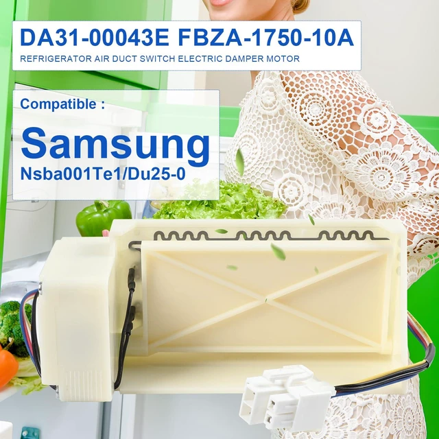 Alt view image 2 of 7 - DA31-00043E Refrigerator Air Duct Switch Electric Damper Motor for Samsung