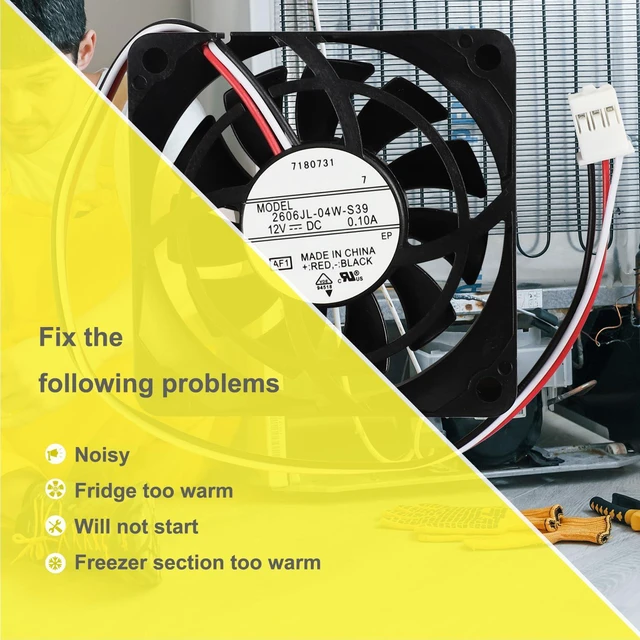 Alt view image 5 of 7 - DA31-00070E 2606JL-04W-S39 Refrigerator ice Make Fan Motor for Samsung