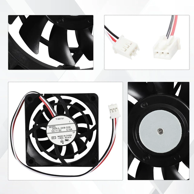 Alt view image 6 of 7 - DA31-00070E 2606JL-04W-S39 Refrigerator ice Make Fan Motor for Samsung