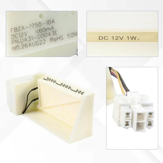 Alt view image 5 of 7 - DA31-00043E Refrigerator Air Duct Switch Electric Damper Motor for Samsung