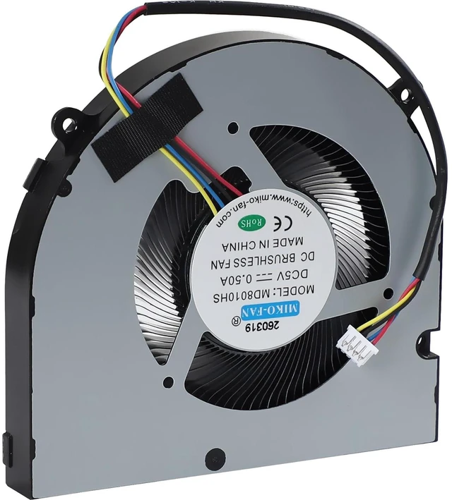 Alt view image 3 of 7 - BF08010H05FP CPU Cooling Fan for MINI PC Desktop MD8010HS