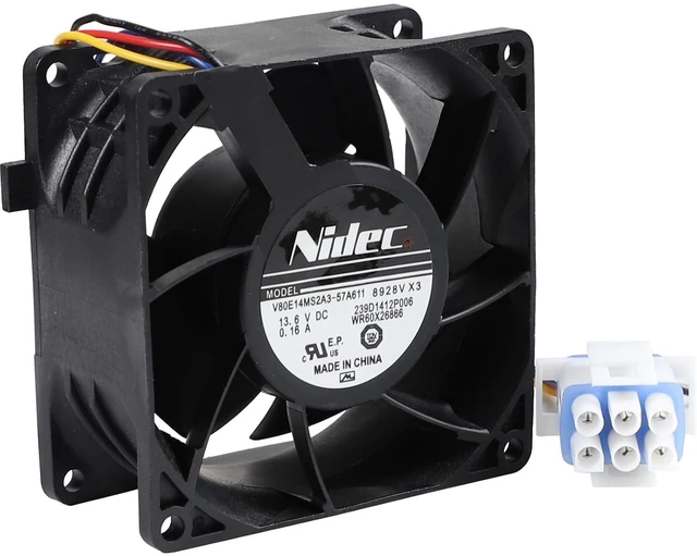 Alt view image 7 of 7 - Refrigerator Evaporator Fan Motor for GE Model CYE22USHESS CYE22TP3MCD1 CYE22UP2MHS1 CYE23TSDBSS CYE22TP4MCW2 CWE23SSHQSS CYE22USHGSS CYE22UP2MBS1 CYE22USHOSS CYE22TSHQSS CYE23TSDASS CYE22TSHSSS