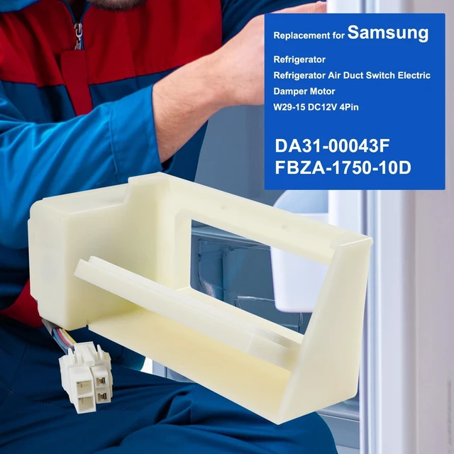 Alt view image 5 of 7 - DA31-00043F Refrigerator Air Duct Switch Electric Damper Motor for Samsung
