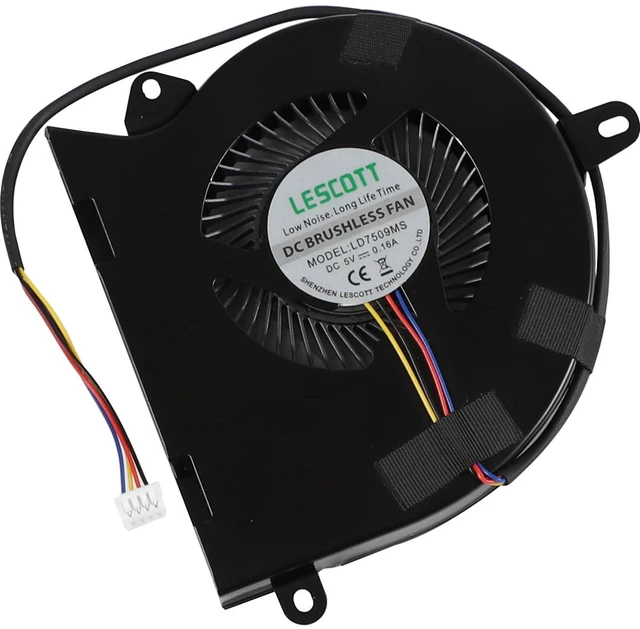 Alt view image 4 of 7 - CPU Cooling Fan for MD7509HS LD7509S5 LD7509MS BF07509H05FP MINI PC