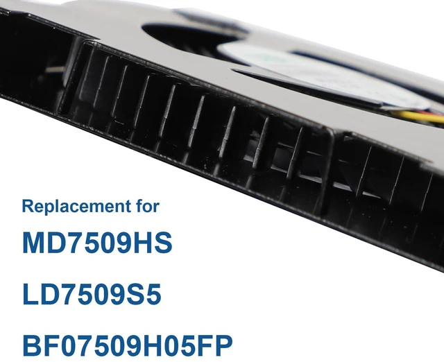 Alt view image 6 of 7 - CPU Cooling Fan for MD7509HS LD7509S5 LD7509MS BF07509H05FP MINI PC