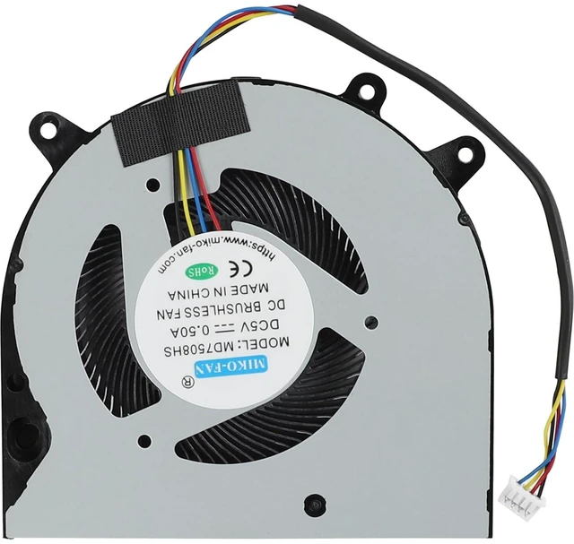 Main image of MD7508HS BF07507H05FP CPU Cooling Fan Replacement for Mini PC, 1.25 Interface, DC 5V 0.5A, 4-Pin, MX1.25