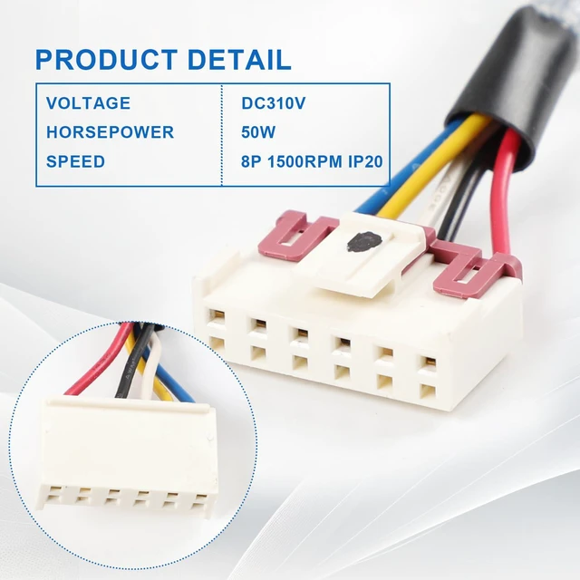Alt view image 5 of 6 - FN60B-ZL ZWR50-F Air Conditioning DC Brushless Fan Motor for Gree