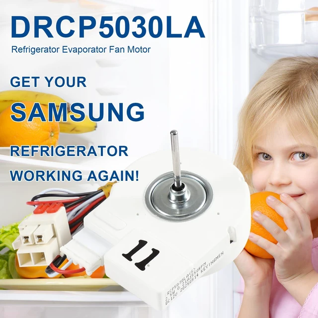 Alt view image 6 of 7 - DA31-00146B DRCP5030LA Refrigerator Evaporator Fan Motor Fit for Samsung