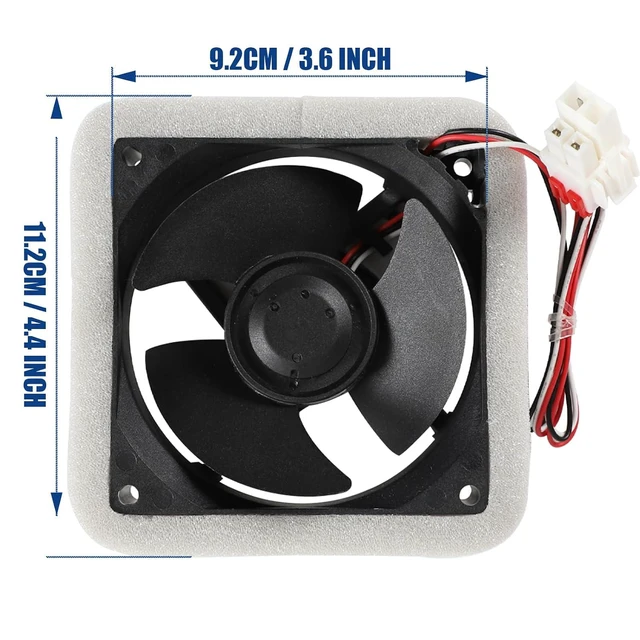 Alt view image 2 of 4 - Refrigerator Evaporator Motor Fan for Samsung Freezer RF24FSEDBSR/AA RF263BEAESR RF26HFENDSL RF23HCEDBSR RF23HCEDBSG RF18HFENBSR RF260BEAESR RF265BEAESR RF20HFENBSR Models