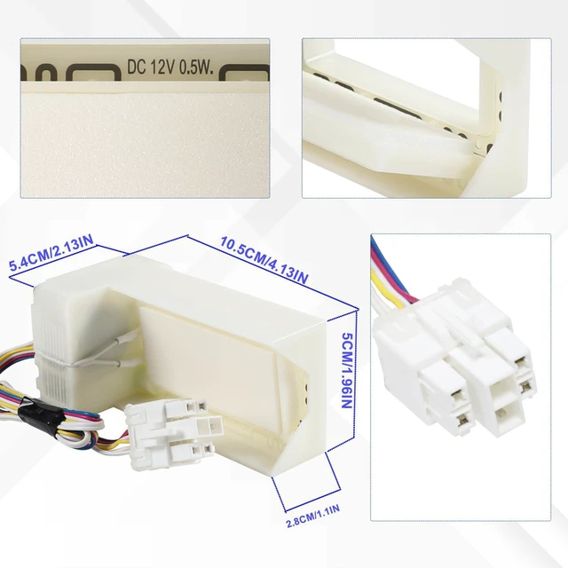 Alt view image 5 of 7 - FBZA-1750-7 Refrigerator Air Duct Electric Damper for Midea BCD-536WKM