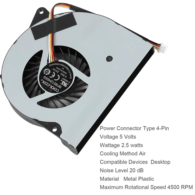 Alt view image 3 of 6 - BF8512H05S CPU Blower Cooling Fan for Ace Magician Acemagic Mini PC