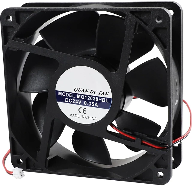 Main image of MQ12038HBL Silent Cooling Fan, DC 24V 0.35A, 12038 120×120×38mm