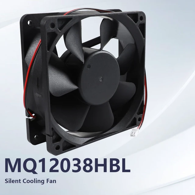 Alt view image 4 of 6 - MQ12038HBL Silent Cooling Fan, DC 24V 0.35A, 12038 120×120×38mm