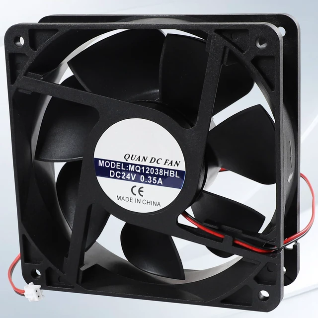 Alt view image 6 of 6 - MQ12038HBL Silent Cooling Fan, DC 24V 0.35A, 12038 120×120×38mm