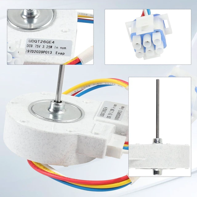 Alt view image 6 of 7 - WR60X10185R GSE22ESHCSS GSH25JSTASS Evaporator Fan Motor for GE