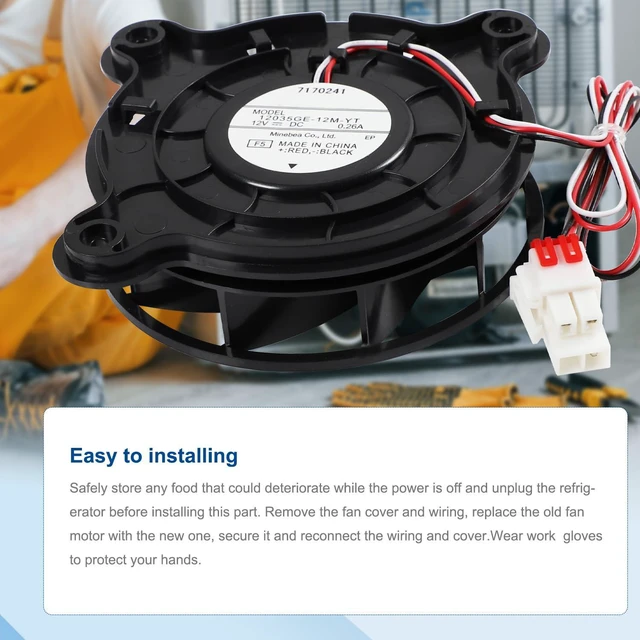 Alt view image 6 of 7 - DA31-00334A DA31-00334C Refrigerator Evaporator Fan Motor for Samsung