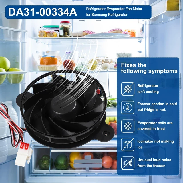 Alt view image 4 of 7 - DA31-00334A DA31-00334C Refrigerator Evaporator Fan Motor for Samsung