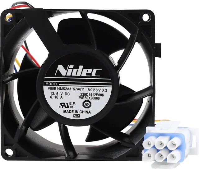 Main image of Refrigerator Evaporator Fan Motor for GE GFE28GMKBES GFE28HSHGSS PFE28KMKGES GFE28GMKCES GFE28GMKDES GFE28GMKEES GFE28GMKJES GFE28GSKBSS GFE28GSKHSS GFE28HSHFSS GFE28HSKESS DFE28JBLETS GFD28GSLBSS