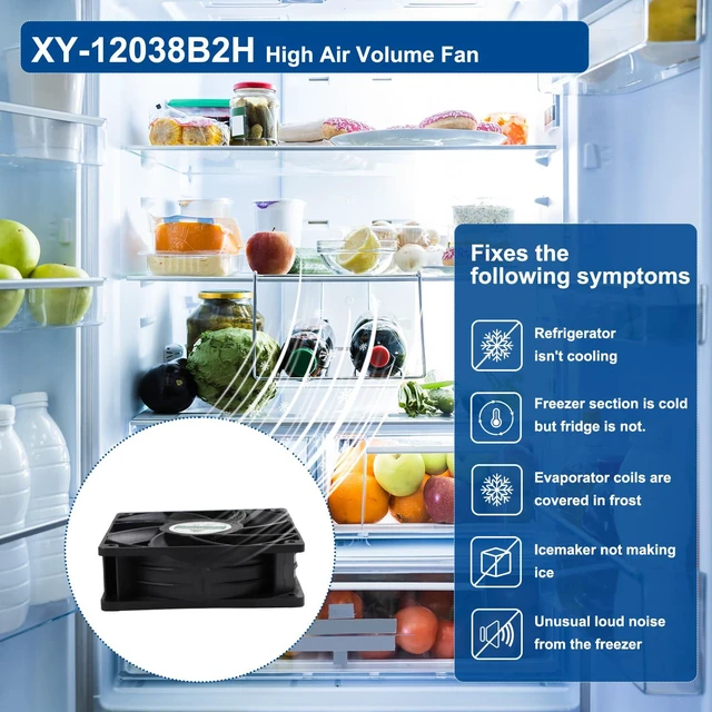 Alt view image 4 of 7 - XY-12038B2H EC High Air Volume Boosting Cooling Fan, 110-240V~220-240V,12CM