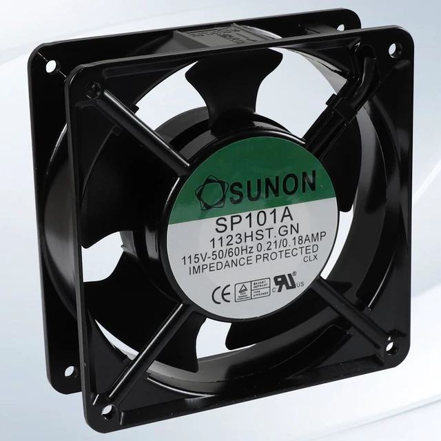 Alt view image 6 of 6 - SP101A 1123HST.GN Cooling Fan 115V 50/60Hz 0.21/0.18AMP 120×120×38mm