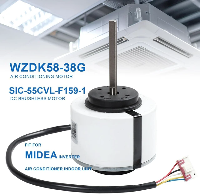 Alt view image 3 of 6 - WZDK58-38G Air Conditioning Motor for Midea AC SIC-55CVL-F159-1