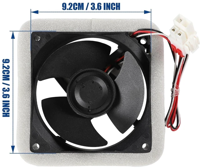 Alt view image 2 of 4 - Refrigerator Evaporator Fan Motor for Samsung RF23HCEDBSG RF28HFEDBSG RF262BEAESR RF26J7500SR RF26J7500WW RF323TEDBSR/AA RF23HCEDTSR/AA RF28HMEDBSG/AA RF260BEAESG/AA RF25HMEDBSR/AA RF28JBEDBSG/AA