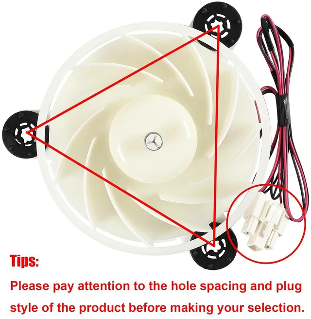 Alt view image 2 of 7 - ZWF-30-3 B15190.4-12 (A1) Refrigerator Cooling Fan Motor, 12V 3W 3-Wire