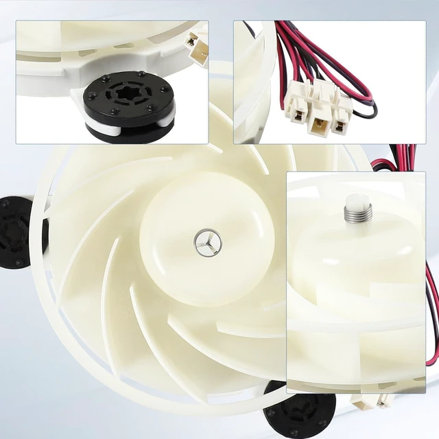 Alt view image 5 of 7 - ZWF-30-3 B15190.4-12 (A1) Refrigerator Cooling Fan Motor, 12V 3W 3-Wire