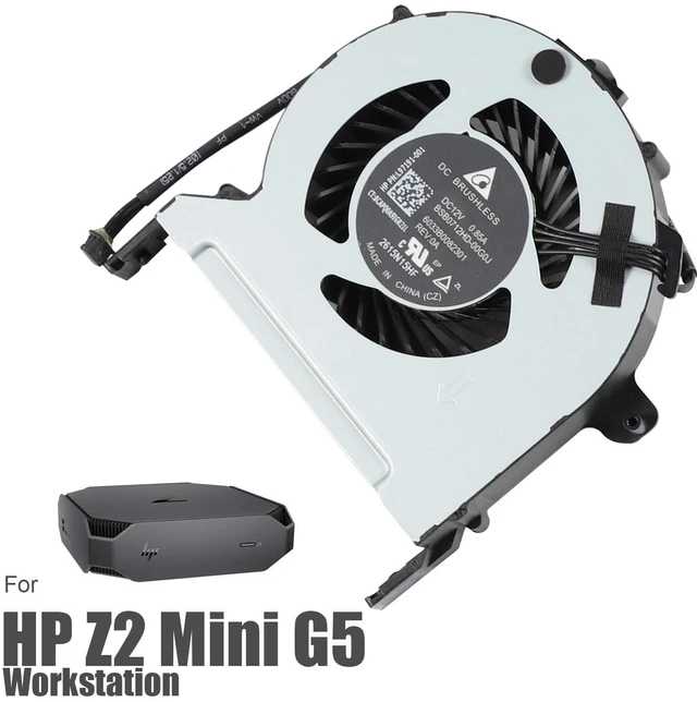 Alt view image 4 of 6 - GPU Cooling Fan for HP Z2 Mini G5 Workstation L97191-001 M10376-001