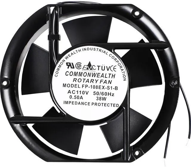 Main image of FP-108EX-S1-B Ball Bearing Cooling Fan AC 110V 50/60Hz 38W 0.50A