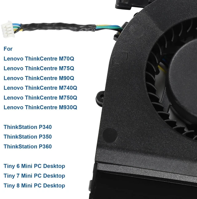 Alt view image 7 of 7 - 35W CPU Cooling Fan for Lenovo ThinkCentre M70Q M75Q M90Q M740Q M930Q P340