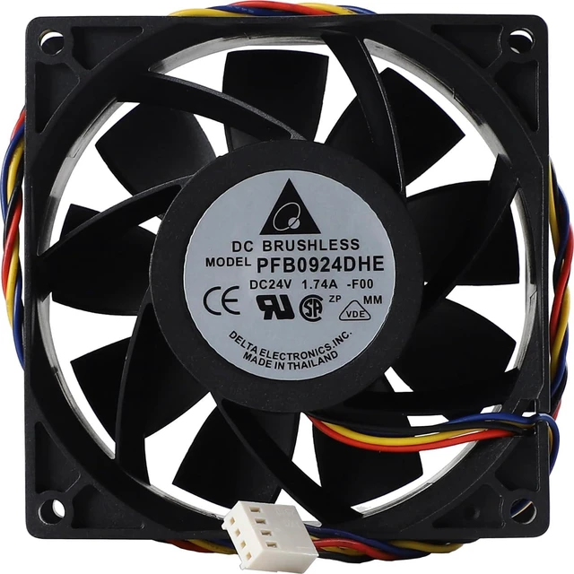 Main image of PFB0924DHE-F00 Cooling Fan 90×90×38MM, DC 24V 1.74A, 4wires/4pins