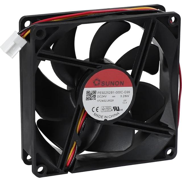 Alt view image 4 of 7 - PE92252B1-000C-G99 Cooling Fan DC 24V 5.28W 3-Wire 92x92x25mm