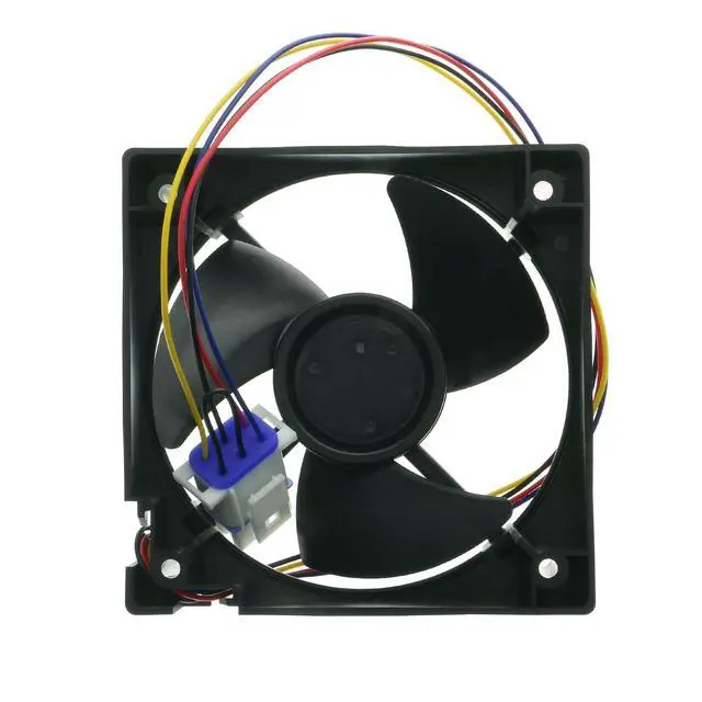 Alt view image 3 of 4 - WR60X10340 Refrigerator Evaporator Fan Motor for GE WR60X10352, U11P14MS7A3-57A611 239D1371P001, Black Jumper Wire Version, DC 13.6V 0.23A