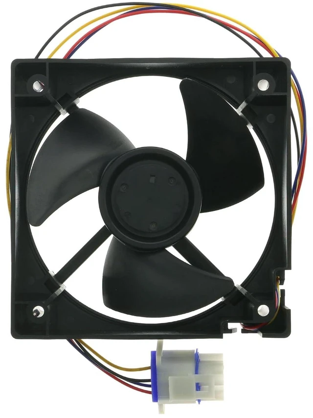 Alt view image 2 of 6 - WR60X25858 Freezer Evaporator Fan Motor for GE Café Refrigerators, Replaces WR60X35669 WR60X35206, 6-Pin 4-Wire, DC 13.6V, Temperature Sensor Not Included
