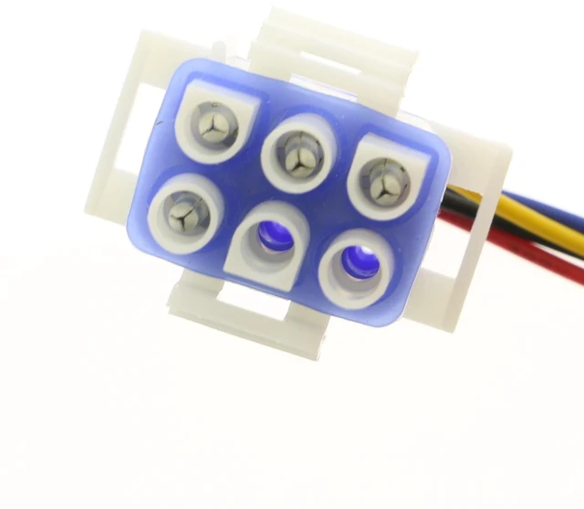 Alt view image 4 of 6 - WR60X25858 Freezer Evaporator Fan Motor for GE Café Refrigerators, Replaces WR60X35669 WR60X35206, 6-Pin 4-Wire, DC 13.6V, Temperature Sensor Not Included