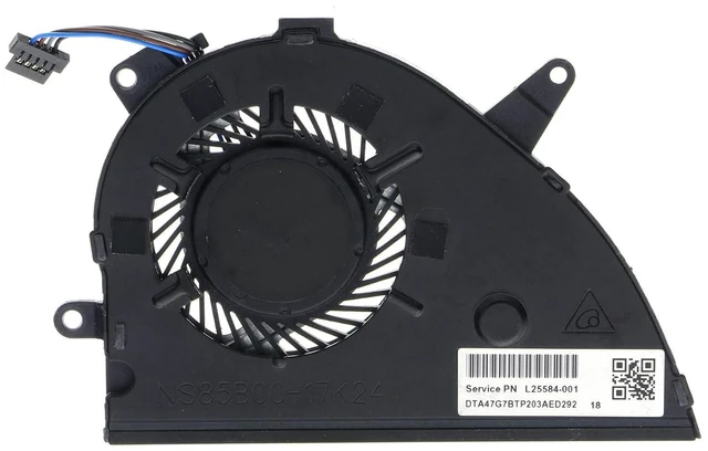 Main image of L25584-001 CPU Cooling Fan Replacement for HP Pavillion 15-CS 15-CS0053CL 15-CS0051WM 15-CS0079NR 15-CW 15-CW0505SA 15-CS0021NA L25588-001 L27902-001 NS85B00-17K24